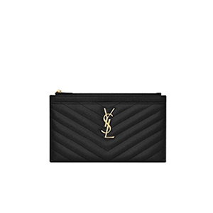 [스페셜오더]SAINT LAURENT-504922 생 로랑 블랙 텍스처드 퀼티드 송아지 가죽 골드메탈 모노그램 클러치