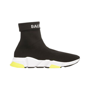 BALENCIAGA-525725 발렌시아가 블랙 니트 로고 장식 스피드 트레이너