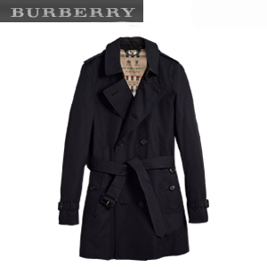 [스페셜오더]BURBERRY-40038611버버리 샌드링엄 미드 렝스 헤리티지 블랙 트렌치코트 남성용