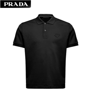 [스페셜오더]PRADA-UJN444 프라다 화이트 피케 폴로 셔츠