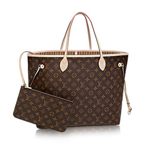 LOUIS VUITTON-M40995 루이비통 모노그램 파우치 베이지 네버풀 MM