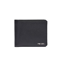 PRADA-2MO513 프라다 블랙 송아지 가죽 지갑